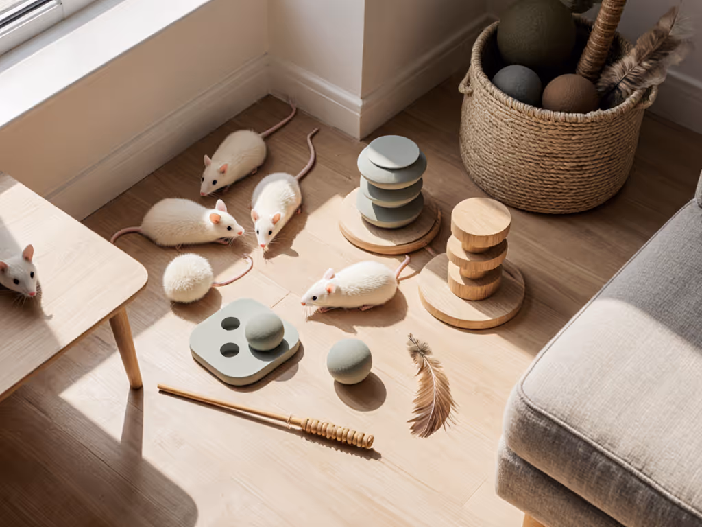 small-space_cat_play_setup_with_neutral-toned_toys