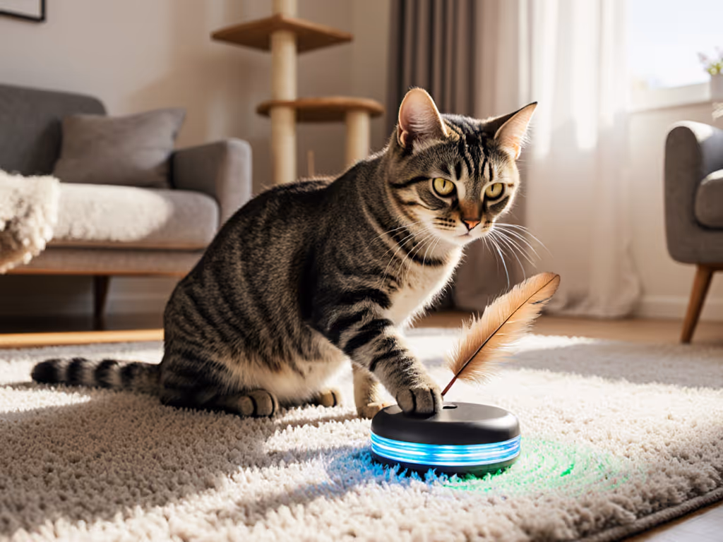 Silent Automatic Cat Toys: Engage Hearing-Impaired Cats